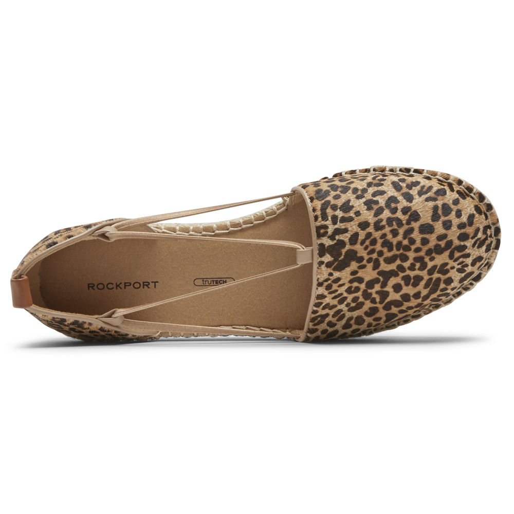 Sapato Vela Rockport Mulher Leopardo - Seaview Bungee - 12395WZIM